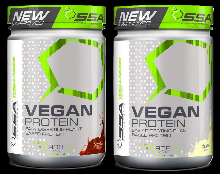 Vegan Protein - SSA Suplements - Vanille / Schoko