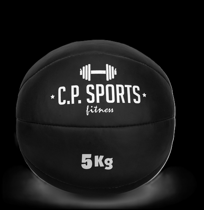 Medizinball Schwarz Kunstleder- verschiedene Größen- C.P. Sports- K5