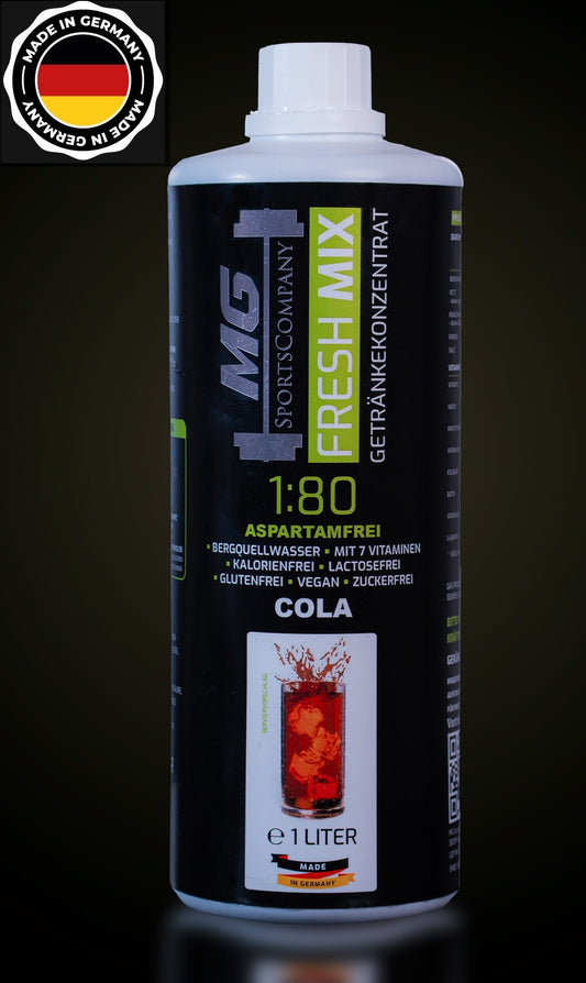 Fitness Getränkekonzentrat - Cola - mit 7 wertvollen Vitaminen ergibt 80 Liter