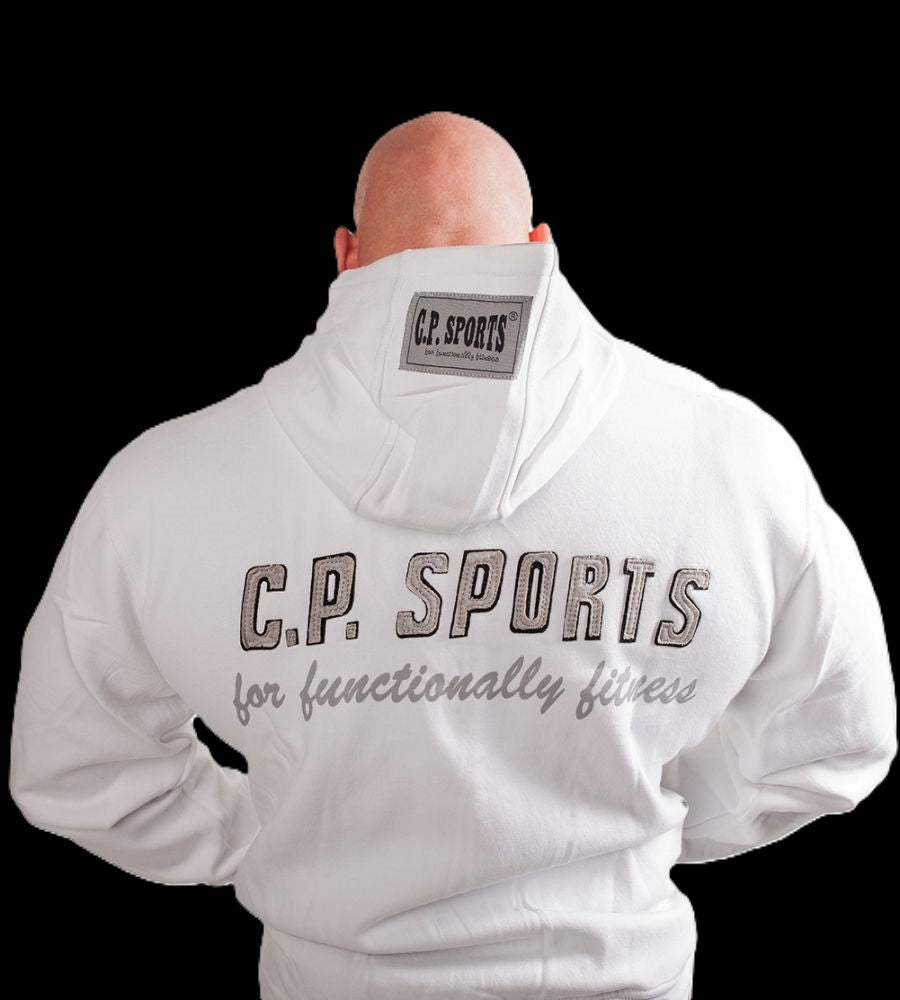 Zip-Hoodie - Schwarz / Weiß - C.P. Sports - S15