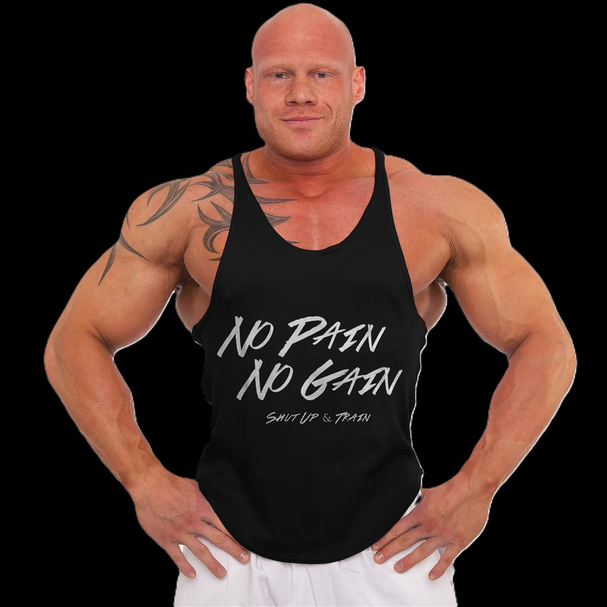 Tank Top - 3xStück / Oder Einzeln +Turnbeutel - Schwarz - C.P. Sports - S710
