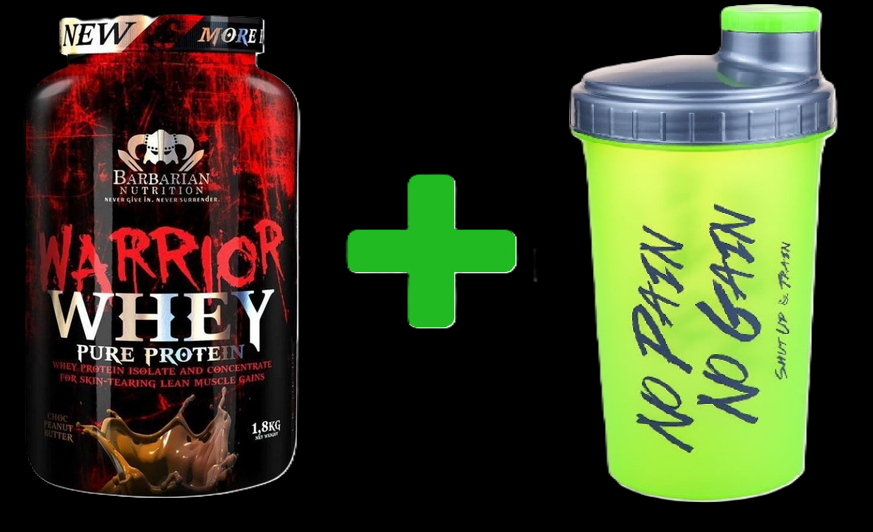 Whey Protein + BCAAs- 1,8 Kg- Barbarian Nutrition Geschmack: Schoko / Vanille