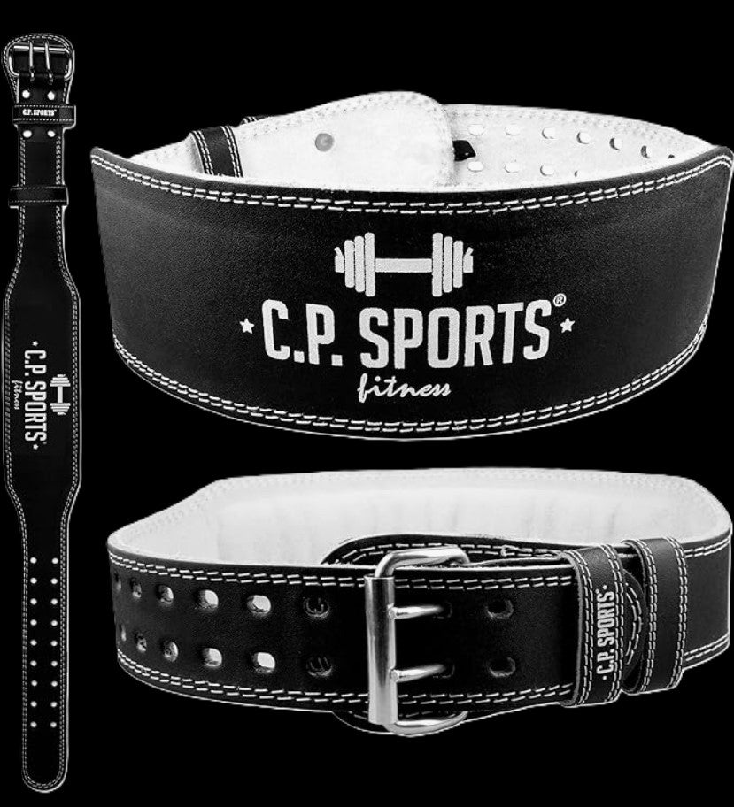 Gewichtshebegürtel - Echt Leder - C.P. SPORTS - T6