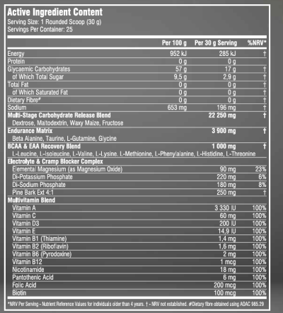 Enduro X für Ausdauer / Kampfsportler usw. - SSA Suplements 750g