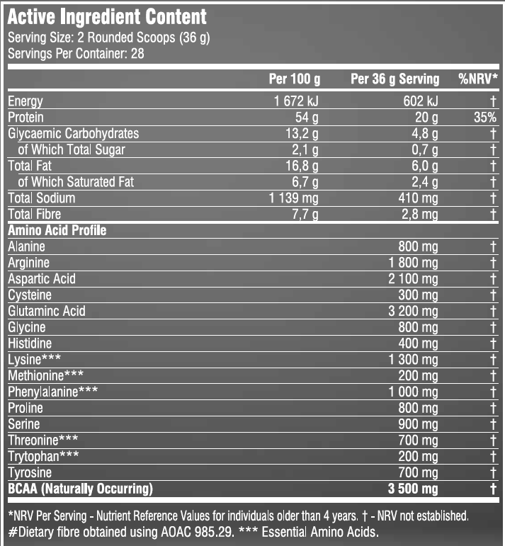 Vegan Protein - SSA Suplements - Vanille / Schoko
