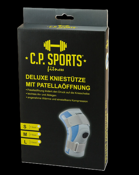 Kniebandage Kniestütze Deluxe mit Patellaöffnung C.P. Sports T37