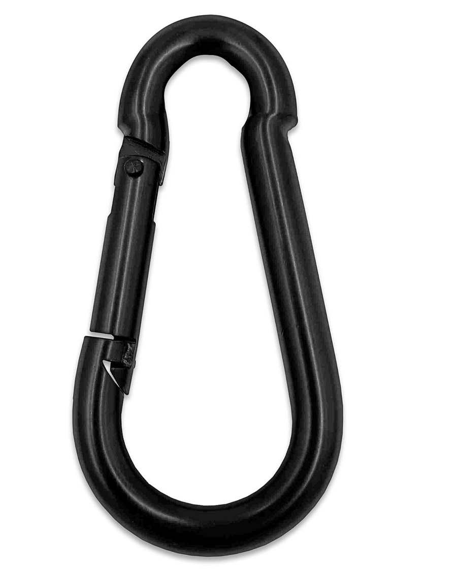 Griff schwarz mit Karabinerhaken 8 mm | Stahl massiv - C.P. Sports -G26-4