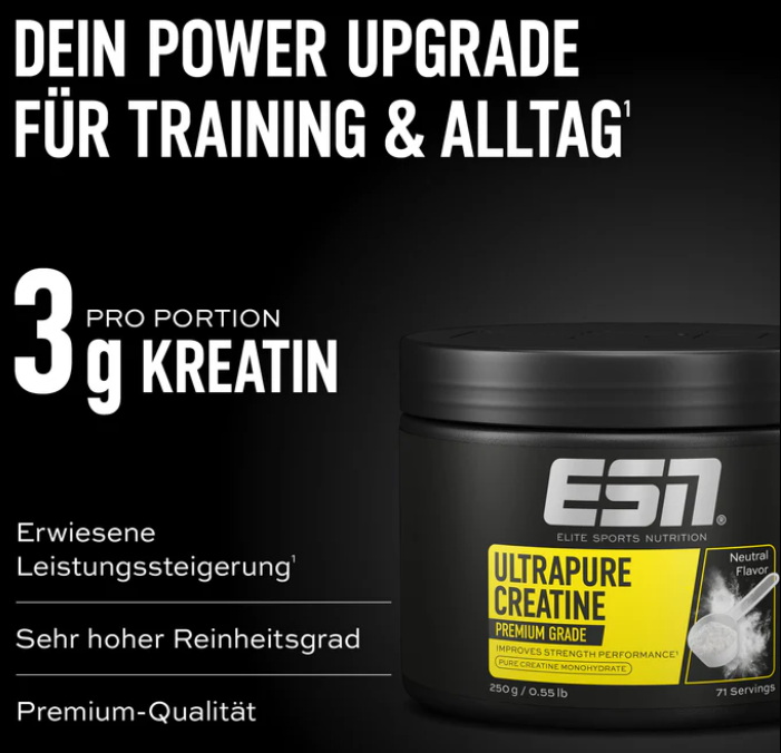 ESN - Ultrapure Creatine Pulver Neutral | 250g