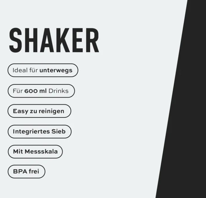 ESN - Shaker Black Transparent | 600ml