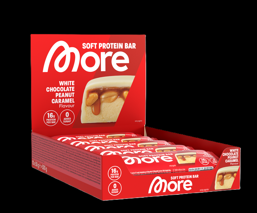 More Protein Bar White Chocolate Peanut Caramel | 10 x 50g