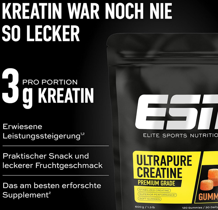 ESN - Creatine Gummies - Peach | 28 Gummies