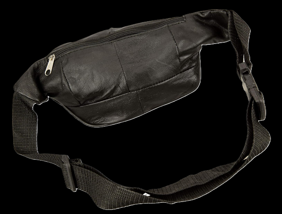 Gürteltasche Echt Leder Schwarz - S4-1
