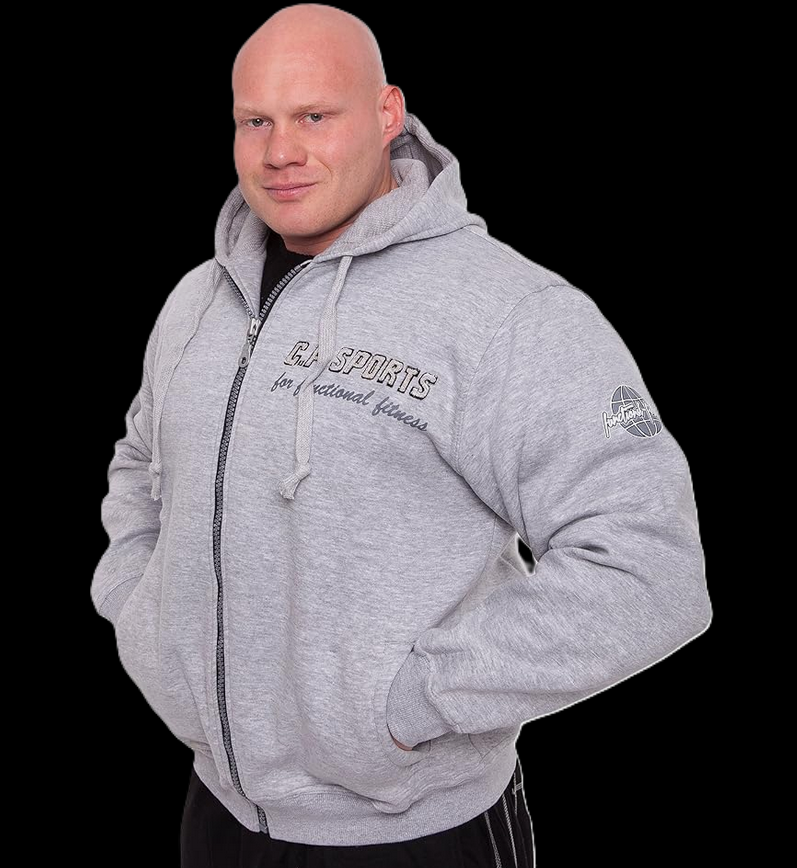 Zip-Hoodie -Unisex- Grau - C.P. Sports - S15