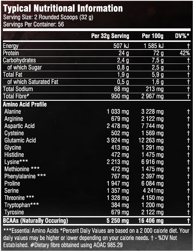Whey Protein + BCAAs- 1,8 Kg- Barbarian Nutrition Geschmack: Schoko / Vanille