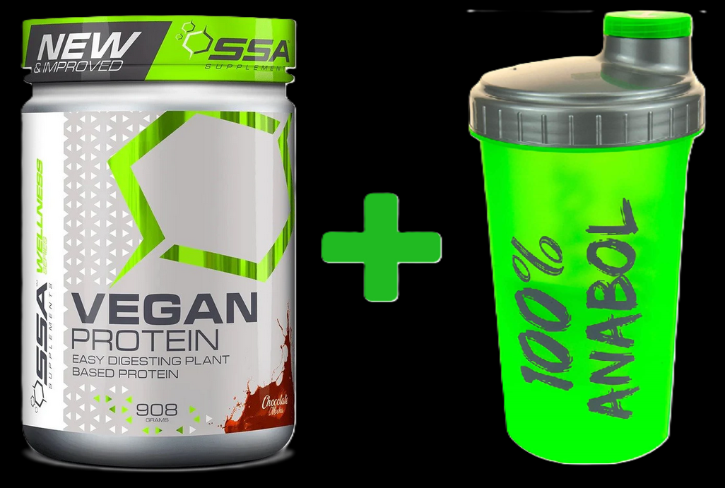 Vegan Protein - SSA Suplements - Vanille / Schoko