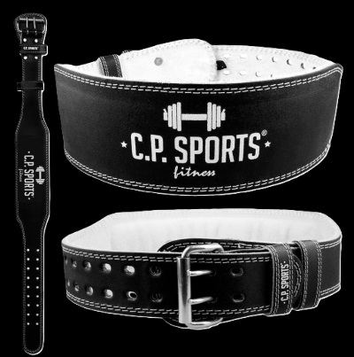 Gewichthebergürtel Leder Schwarz - C.P. Sports - T6