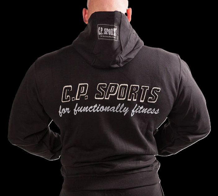 Ultimatives Fitnessbundle: Hoodie, Trainingstasche, Gewichthebergürtel, Zughilfen