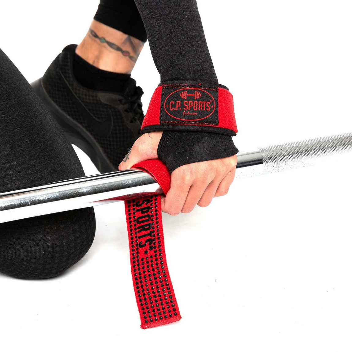 Zughilfen "Profi- Grip" Schwarz oder Rot - C.P.Sports - T12-0