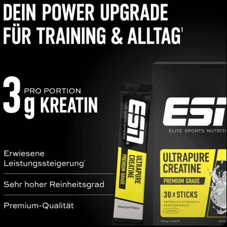 ESN - Ultrapure Creatine Sticks Fizzy Orange | 30 x 4g