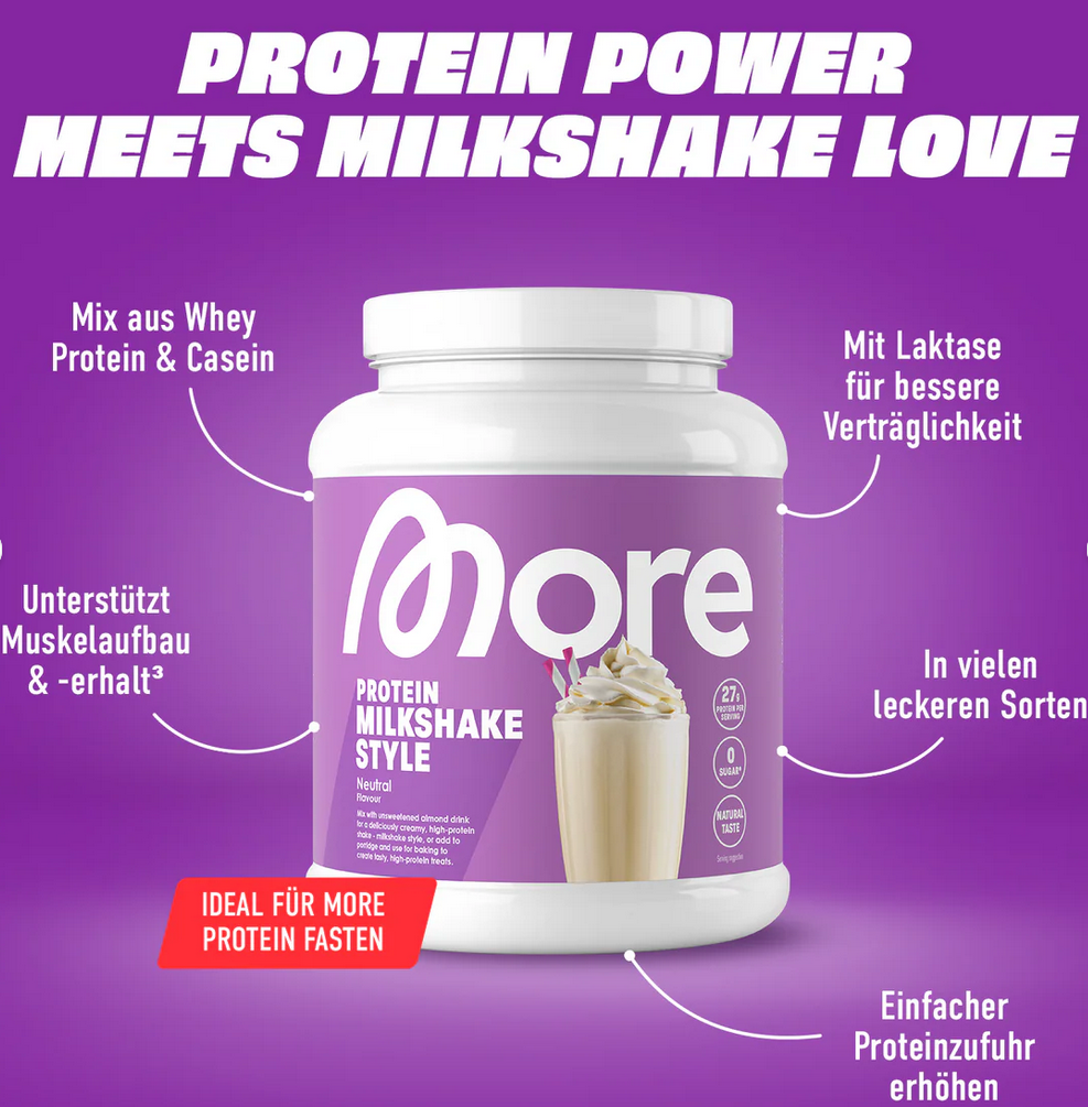 More Protein Milkshake Style Strawberry | 600g