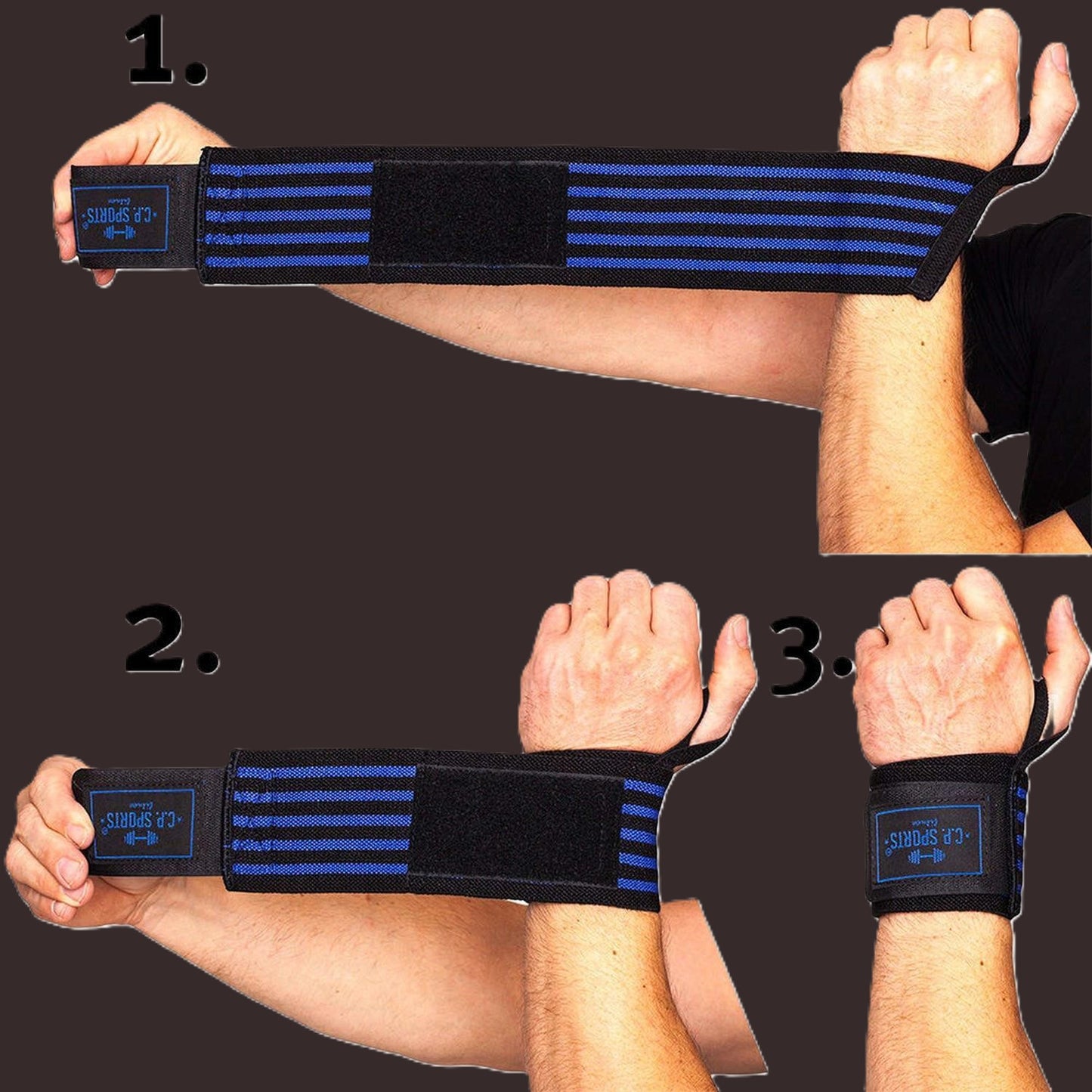 Handgelenkbandagen /Strongman - verichiedene Farben - C.P. Sports - T20-1