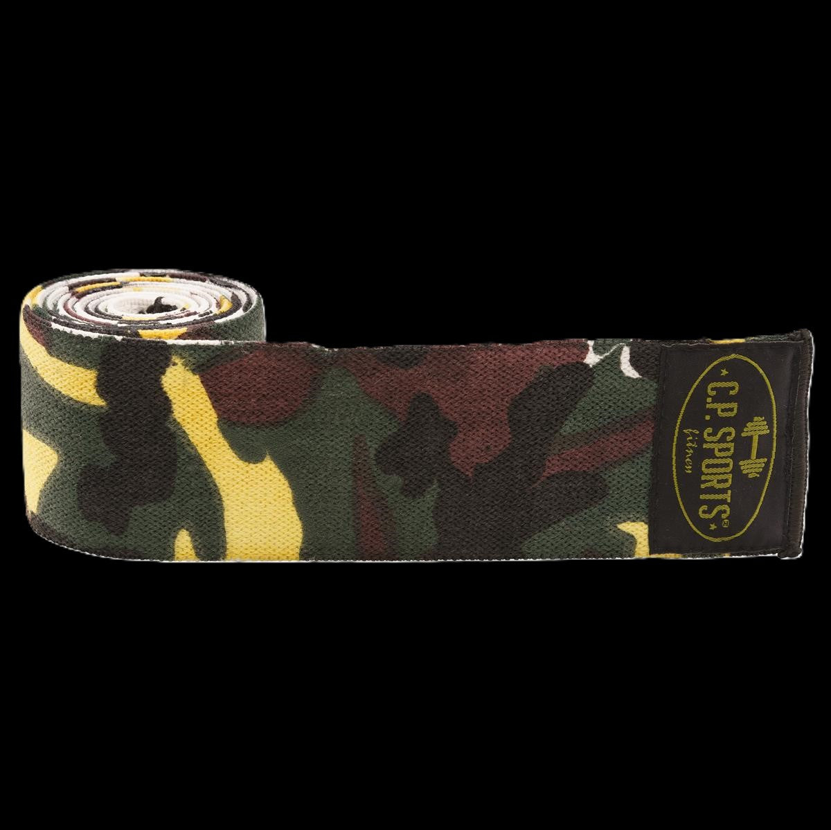 Profi Kniebandagen - Camouflage Grün - Länge 150cm C.P. Sports - T23