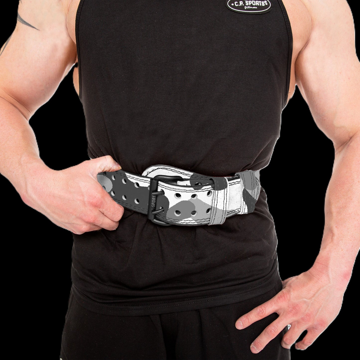Gewichthebergürtel / Power lifting Gürtel - Camouflage - C.P. Sports - T4-10 +12