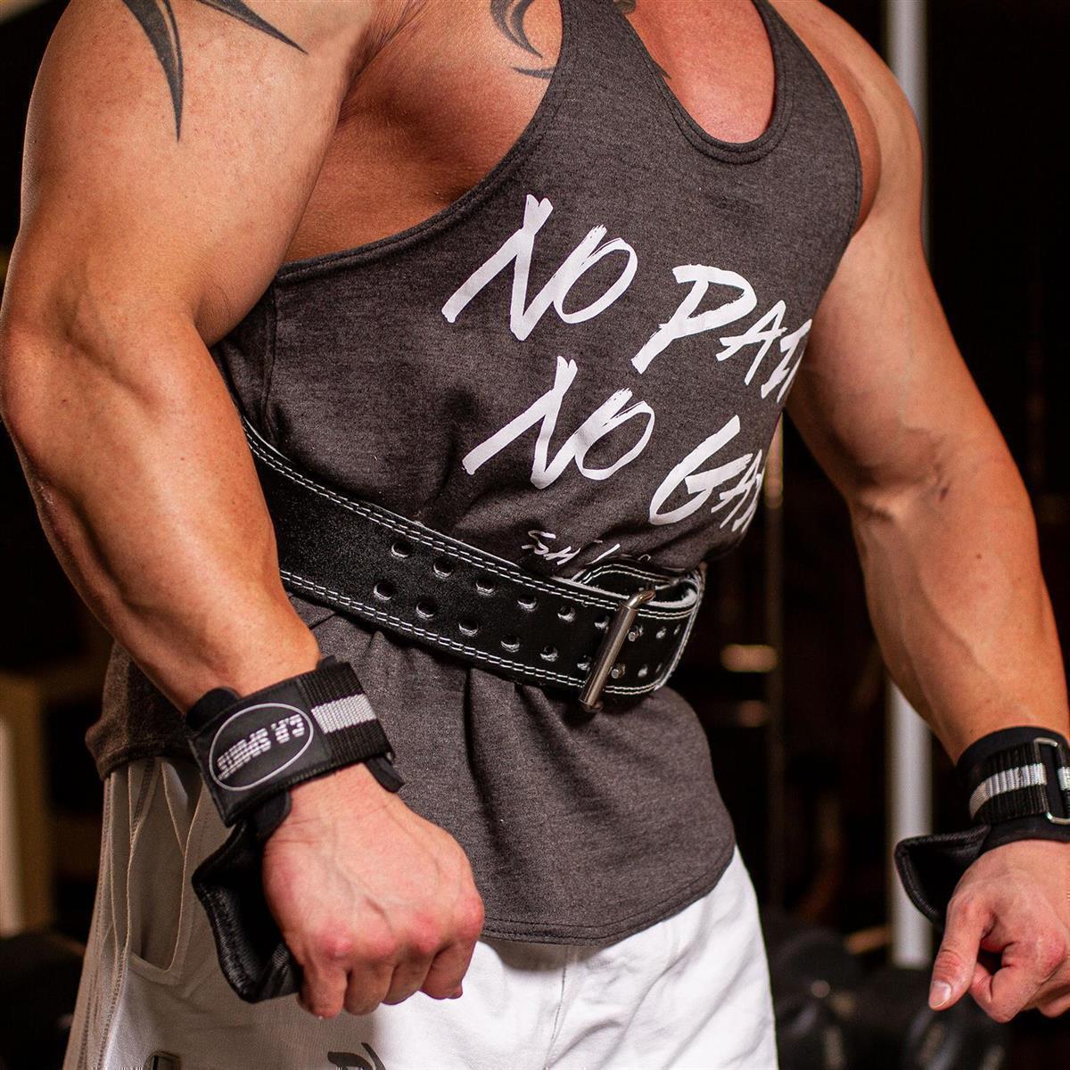 Gewichthebergürtel Leder - Extra Breit - Schwarz - C.P.Sports - T4-5