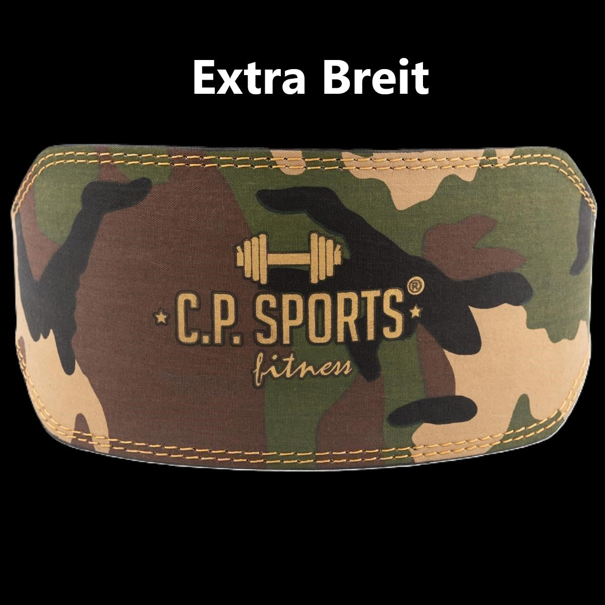 Gewichthebergürtel - Camouflage Grün - C.P. Sports - T4-9+11