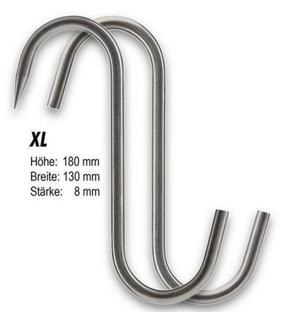S-Haken Fleischhaken - Räuchernhaken -Verzinkt - verschiedene Varianten
