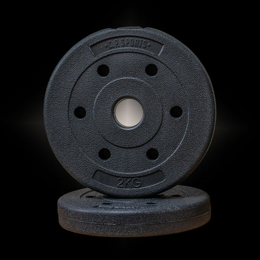 2Kg - 2er Set Hantelscheiben für 30er Stangen - C.P. Sports