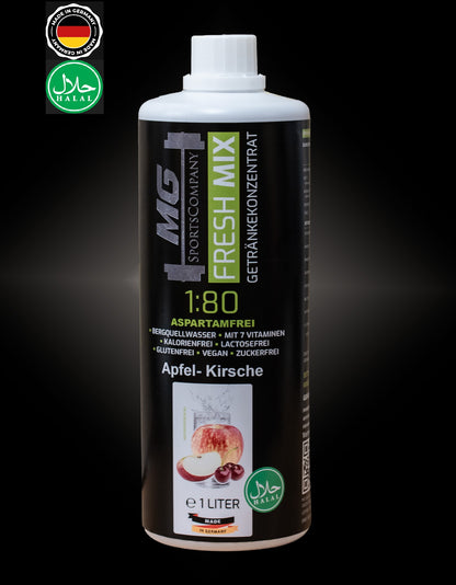 Fitness Getränkekonzentrat - Apfel Kirsche - mit 7 wertvollen Vitaminen ergibt 80 Liter (Kopie)