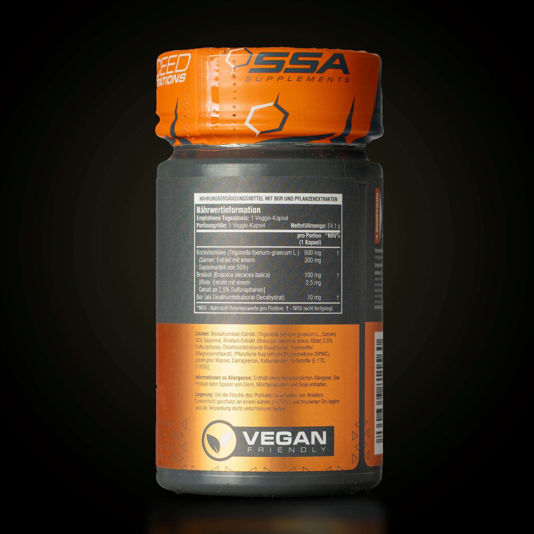 Bockshornklee - Men´s Health  - SSA Supplements BOR-3 - 60 Veggie Kapseln