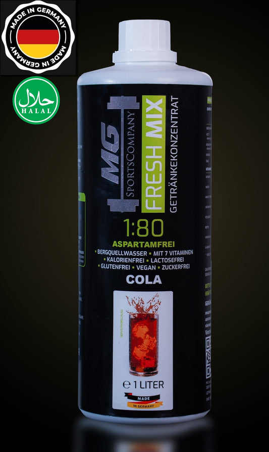 Fitness Getränkekonzentrat - Cola - mit 7 wertvollen Vitaminen ergibt 80 Liter