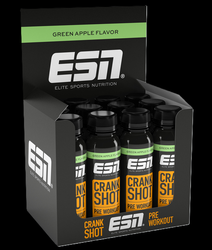 Crank Shot - FOCUS - Pre Workout Green Apple | 12 x 95ml