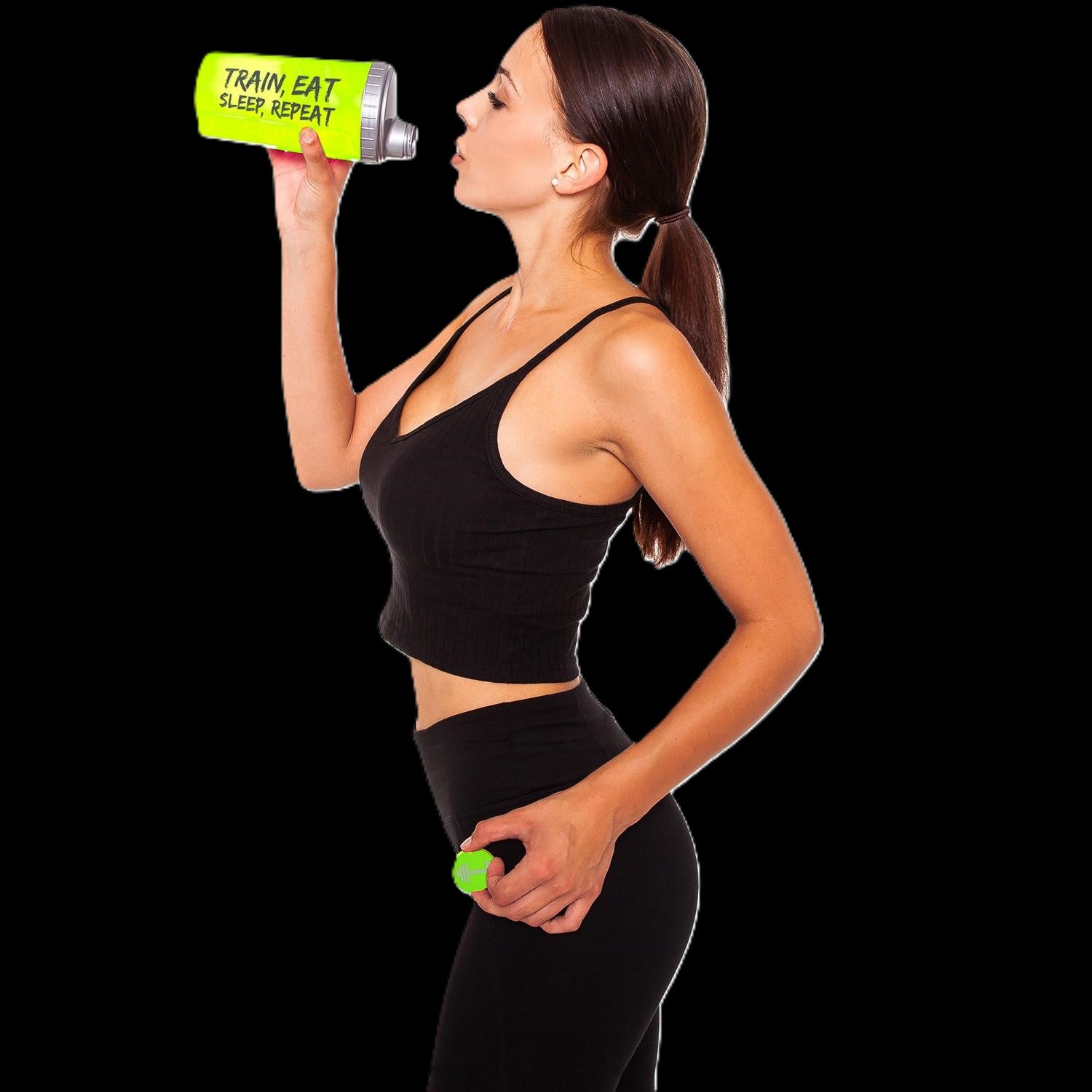 Shaker Master Pro - Train Eat Sleep Repeat -  Transparent 700ml