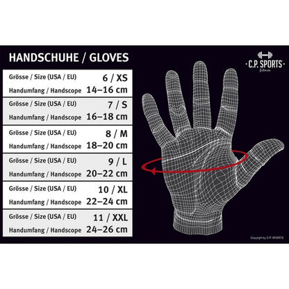 handumfang handschuhe Fitness Handschuhe mit Bandage - Perfekt Grip