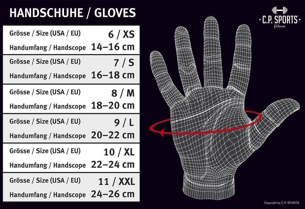 Fitness Handschuhe Power-Wrist mit Bandage - C.P. Sports - F-25