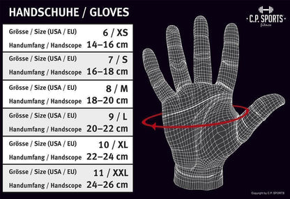 IRON - Fitness Handschuhe / Mountainbiking - C.P. SPORTS - F6