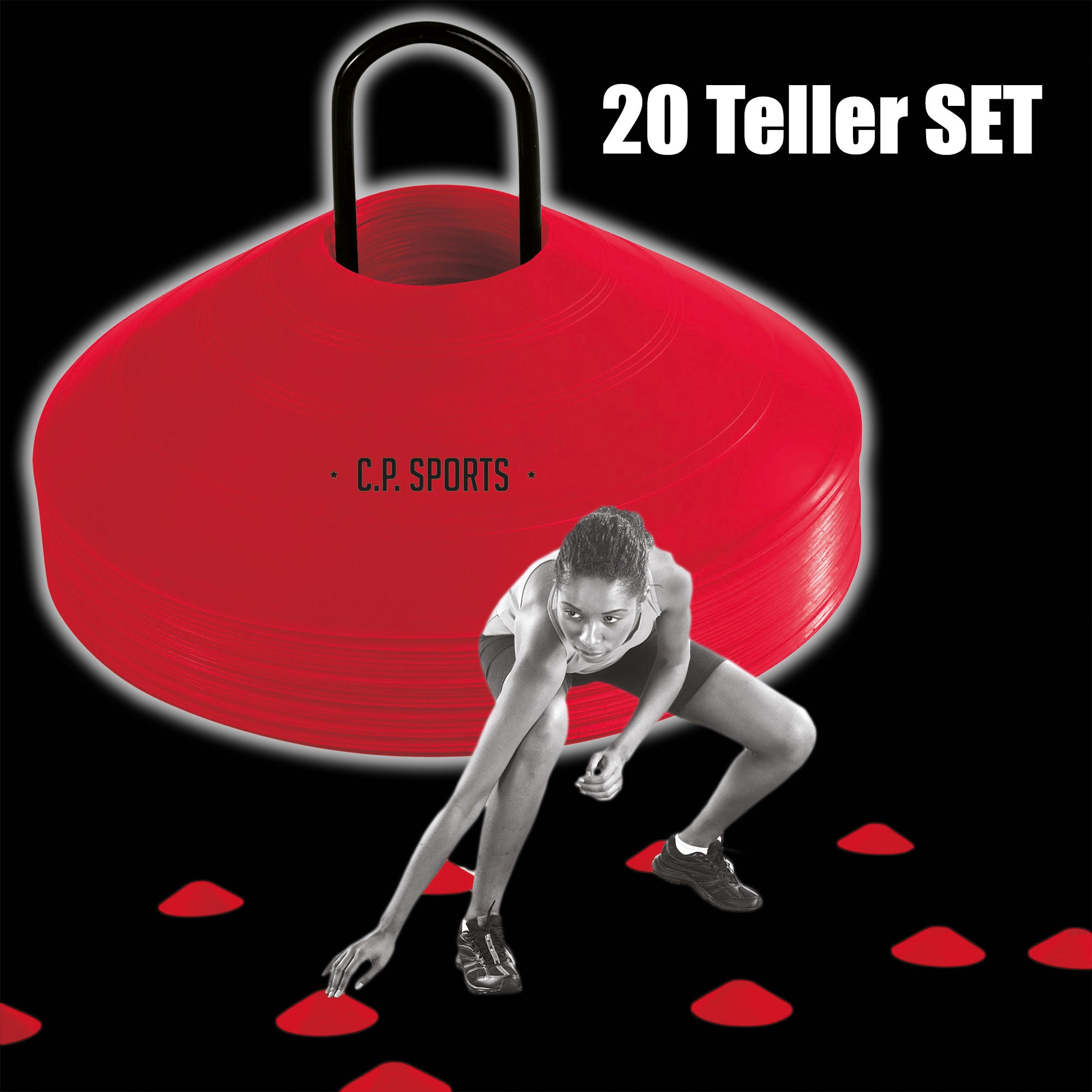 Markierungsteller für Sprints, Crossfit, MMA - Box etc. - G66