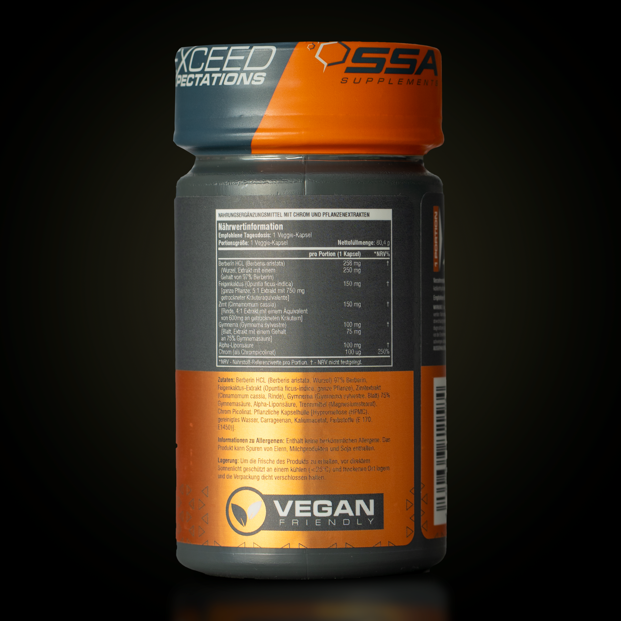 Fatburner - Berberine HCL PRO - SSA Supplements - 90 Veggie Kapseln