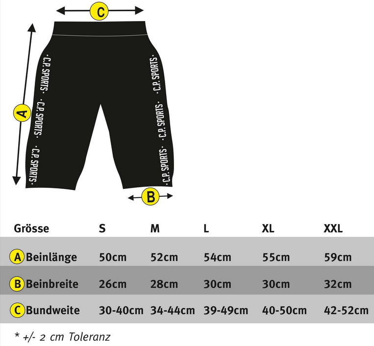 Trainingshose Bodybuildinghose Fitness Hose kurz - C.P.Sports - S18