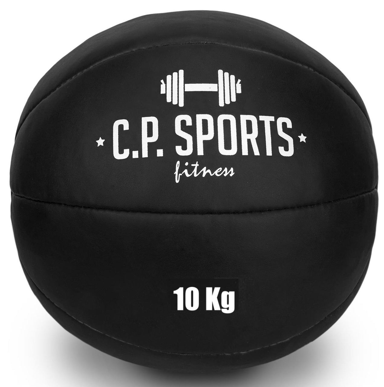Medizinball Schwarz Kunstleder- verschiedene Größen- C.P. Sports- K5