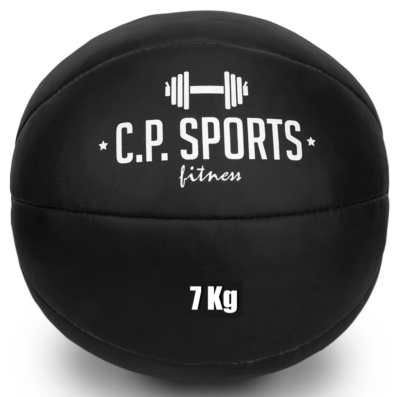 Medizinball Schwarz Kunstleder- verschiedene Größen- C.P. Sports- K5