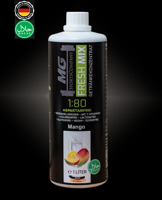 Fitness Getränkekonzentrat - Mango - mit 7 wertvollen Vitaminen ergibt 80 Liter