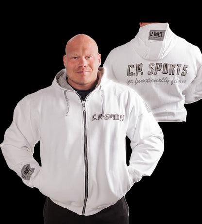 Zip-Hoodie - Schwarz / Weiß - C.P. Sports - S15