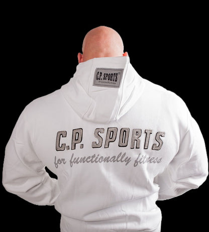 Zip-Hoodie - Schwarz / Weiß - C.P. Sports - S15