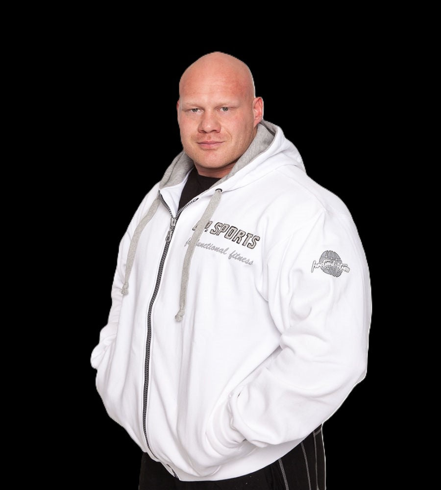Zip-Hoodie -Unisex- Schwarz / Weiß - C.P. Sports - S15