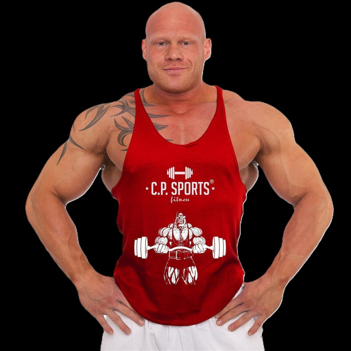 Tank Top - 3xStück / Oder Einzeln +Turnbeutel - Rot - C.P. Sports- S710