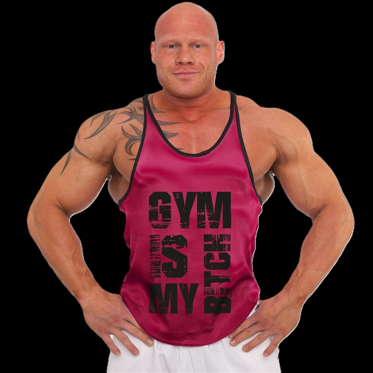 Tank Top - 3xStück / Oder Einzeln +Turnbeutel - Neon Pink - C.P. Sports
